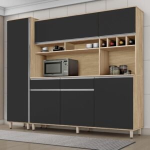 Kit Armario Brasil 2.37 Nature / Preto