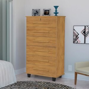 Comoda Trinobel 6 Gavetas Canelato