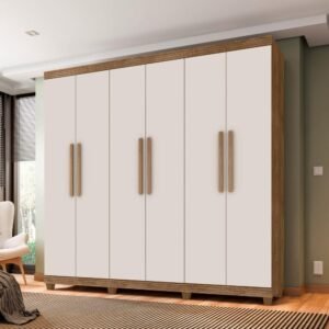 Guarda Roupa Berlim 2.30 Noce Bronze / Off White