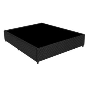Base Box Madeira Macica Casal 1.38 Preto