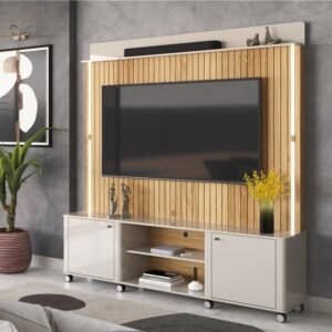 Home Florença 1.80 Jequitiba Ripado Off White