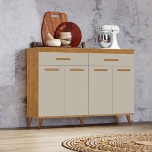 Balcao Aparador Leticia 1.37 Freijo / Off