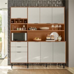 Kit Cozinha Viena 1.80 Jequitiba  Off White