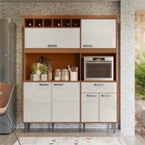 Kit Cozinha Dakota 1.60 Jequitiba / Off White