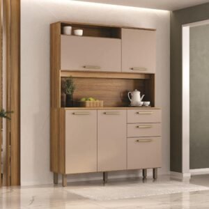 Armario Kit Luciane Compacta 1.30 Cinammon