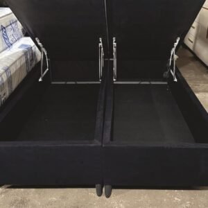 Base Box Bau Preto Queen 1.58