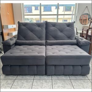 Sofa Moscou 2.5 Cinza 110 Maia